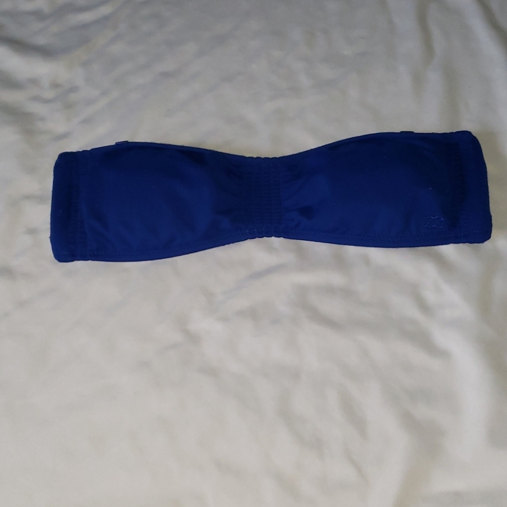 (S) Strapless Navy Blue Billabong SwimSuit Top